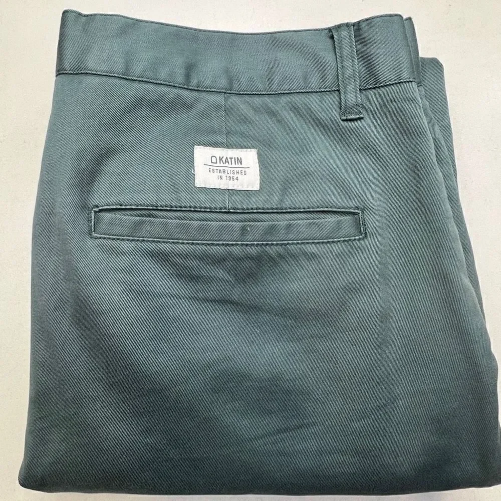 Katin Pants Double Welt Back Teal Men’s 33/31
